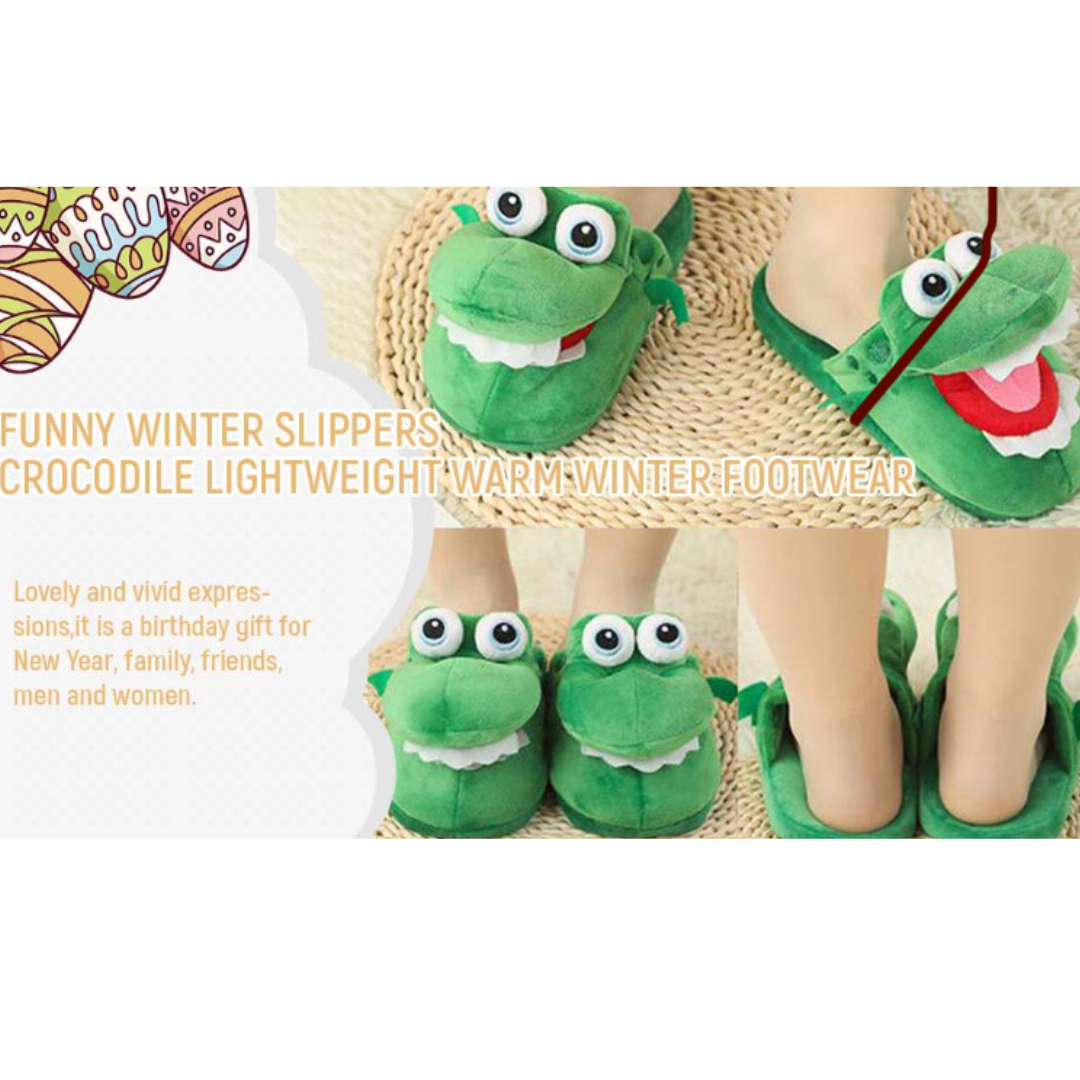 Crocodile Winter Slippers